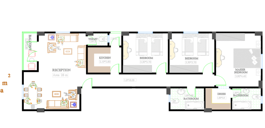 شقة الحى التكميلى جنوب السويس A37 شقة الحى التكميلى جنوب السويس A37